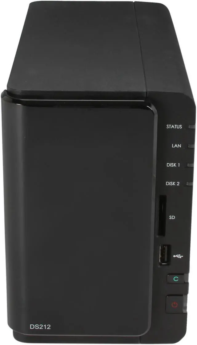 Alt view image 2 of 5 - Synology DS212 Diskless System DiskStation - Feature-rich 2-bay NAS Server for Workgroups and Offices