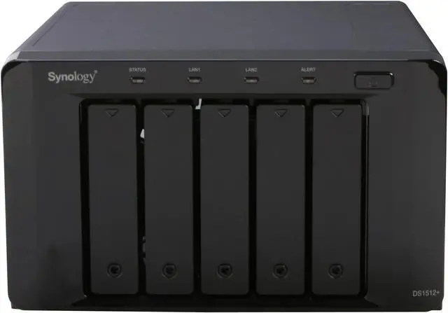 Alt view image 2 of 7 - Synology DS1512+ Diskless System High Performance NAS Server Scales up to 15 Drives for SMB Users