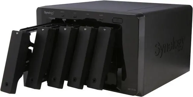Alt view image 6 of 7 - Synology DS1512+ Diskless System High Performance NAS Server Scales up to 15 Drives for SMB Users