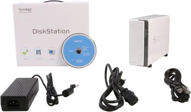 Alt view image 6 of 6 - Synology DS112j Diskless System Budget-friendly 1-bay NAS server for Home Users