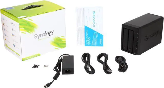 Alt view image 7 of 7 - Synology DS214+ Diskless System DiskStation 2-Bay Network Storage