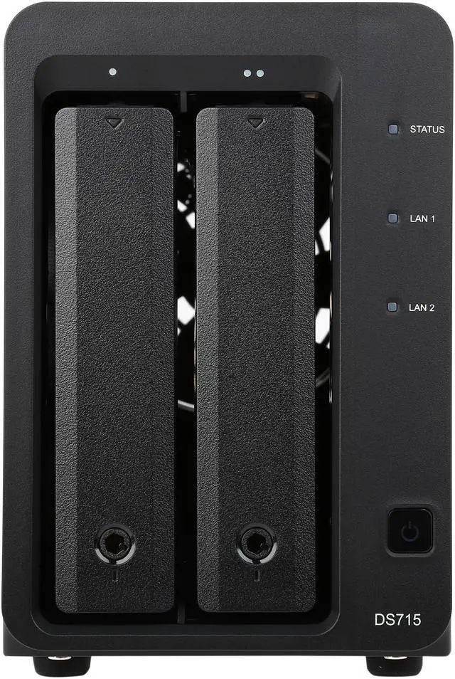 Alt view image 2 of 7 - Synology DS715 Diskless System DiskStation 2-Bay (Diskless) Network Attached Storage (NAS)