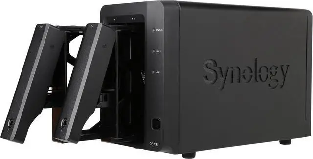 Alt view image 6 of 7 - Synology DS715 Diskless System DiskStation 2-Bay (Diskless) Network Attached Storage (NAS)