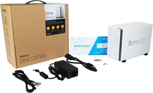 Alt view image 6 of 6 - Synology DS216j Diskless System NAS DiskStation