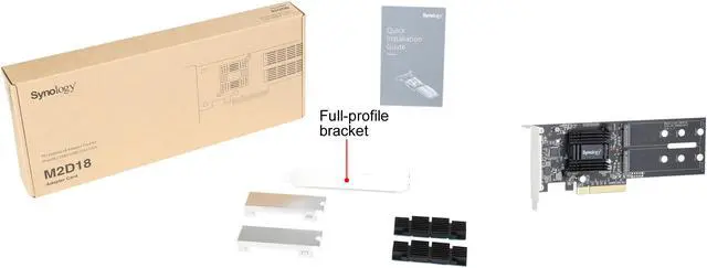 Alt view image 6 of 6 - Synology M.2 Adapter Card (M2D18)