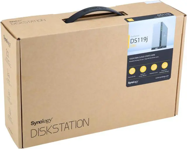 Alt view image 10 of 10 - Synology DS119j 1 Bay NAS DiskStation (Diskless)