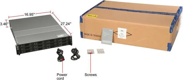 Alt view image 7 of 7 - Synology 12bay NAS RackStation RS3617xs+ (Diskless)