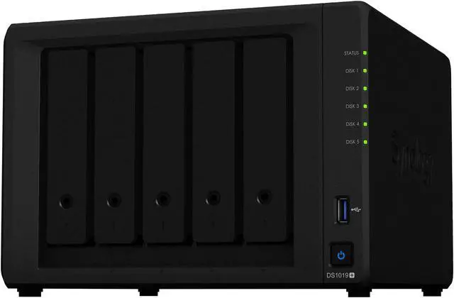 Alt view image 6 of 10 - Synology 5 Bay NAS DiskStation DS1019+ (Diskless)