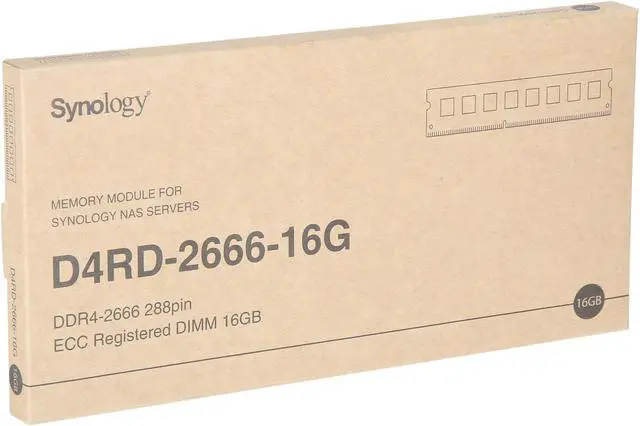 Alt view image 3 of 3 - Synology D4RD-2666-16G DDR4-2666 ECC Registered DIMM 288pin 1.2V