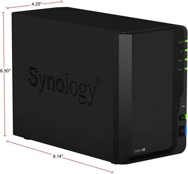 Alt view image 5 of 9 - Synology 2 Bay NAS DiskStation DS218+ (Diskless)