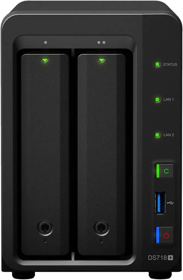 Alt view image 3 of 10 - Synology 2 Bay NAS DiskStation DS718+ (Diskless)