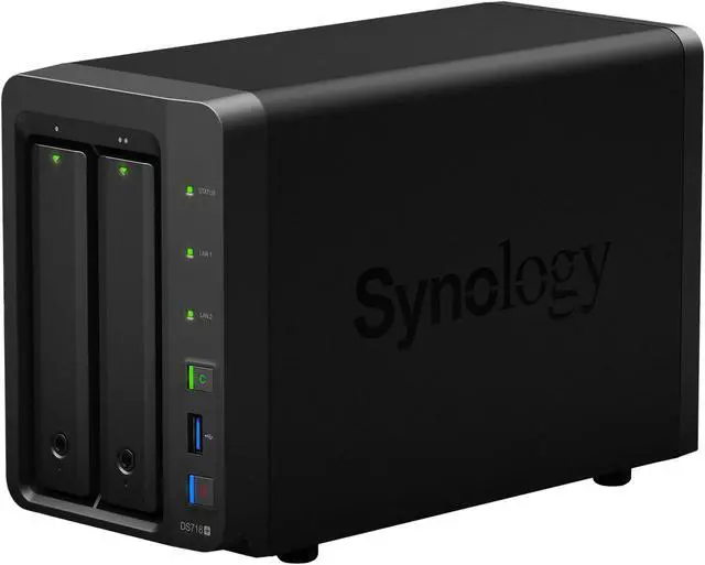 Alt view image 2 of 10 - Synology 2 Bay NAS DiskStation DS718+ (Diskless)