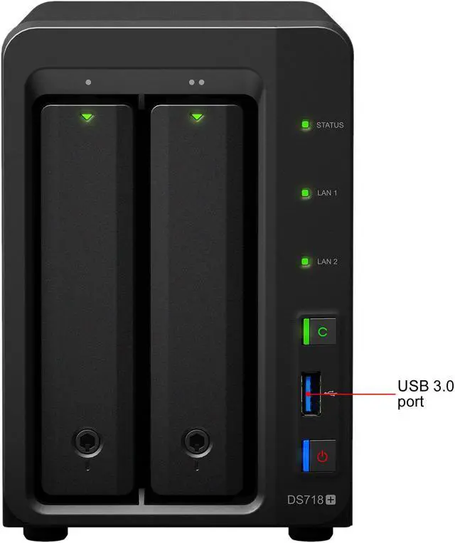 Alt view image 4 of 10 - Synology 2 Bay NAS DiskStation DS718+ (Diskless)
