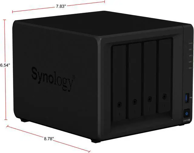 Alt view image 6 of 10 - Synology 4 bay NAS DiskStation DS918+ (Diskless)