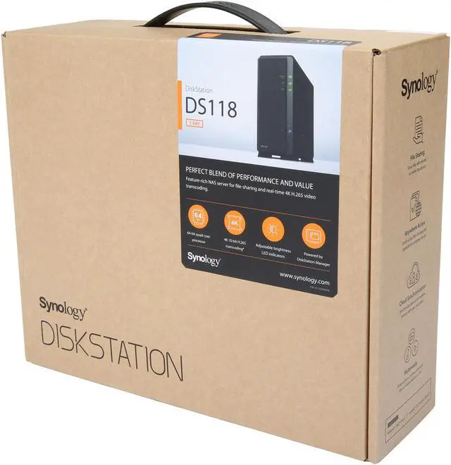 Alt view image 10 of 10 - Synology 1 bay NAS DiskStation DS118 (Diskless)