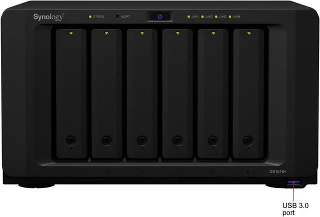 Alt view image 2 of 9 - Synology 6 Bay NAS DiskStation - DS1618+ (Diskless)