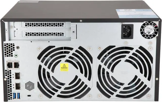 Alt view image 6 of 10 - QNAP TS-832X-8G-US High-Performance 8-Bay 64-bit NAS Built-in 2 x 10GbE (SFP+) Network, Hardware Encryption, Quad Core 1.7GHz, 8GB RAM, 2 x 1GbE