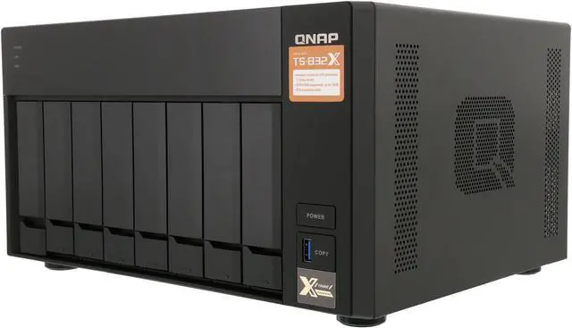 QNAP TS-832X-8G-US High-Performance 8-Bay 64-bit NAS Built-in 2 x