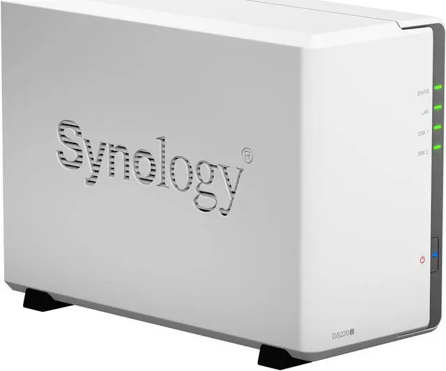 Alt view image 2 of 10 - Synology 2 Bay Desktop NAS DiskStation DS220j (Diskless)
