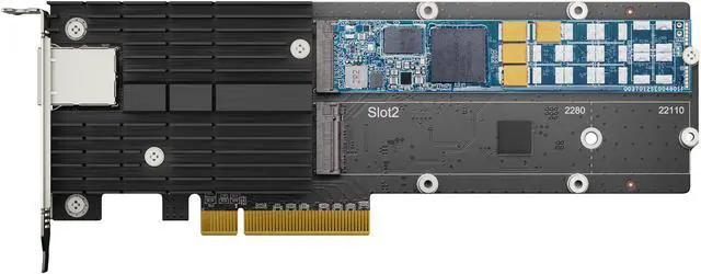 Alt view image 3 of 5 - Synology E10M20-T1 10Gb Ethernet and M.2 Adapter card