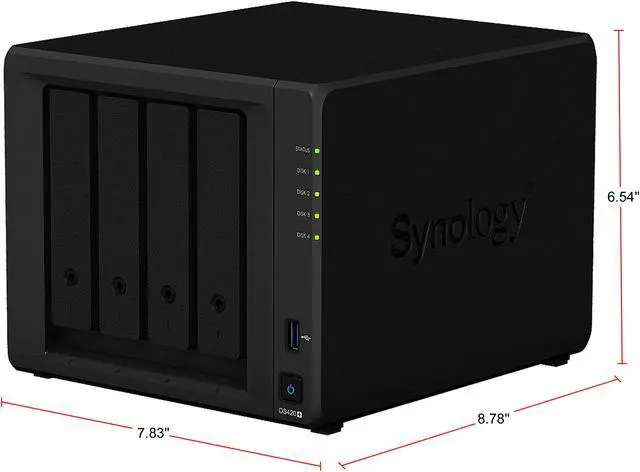 Alt view image 5 of 10 - Synology 4 Bay NAS DiskStation DS420+ (Diskless)