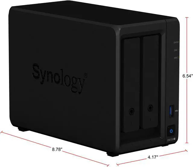 Alt view image 6 of 10 - Synology 2 bay NAS DiskStation DS720+ (Diskless)