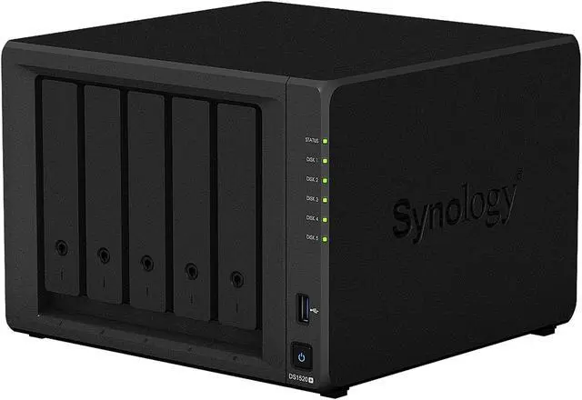 Alt view image 4 of 10 - Synology 5-bay NAS DiskStation DS1520+ (Diskless)