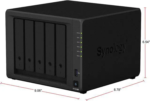 Alt view image 5 of 10 - Synology 5-bay NAS DiskStation DS1520+ (Diskless)