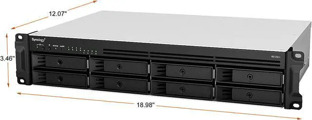 Alt view image 4 of 8 - Synology 8 bay RackStation RS1221+ Rackmount NAS (Diskless)