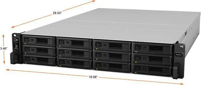 Alt view image 3 of 7 - Synology 12 bay RackStation RS3621xs+ (Diskless)