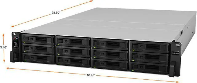 Alt view image 3 of 8 - Synology 12 bay RackStation RS3621RPxs (Diskless)