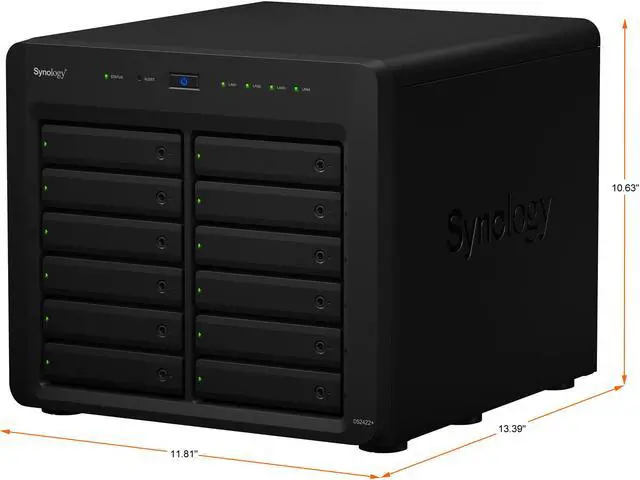 Alt view image 4 of 9 - Synology 12 Bay DiskStation DS2422+ Desktop NAS (Diskless)