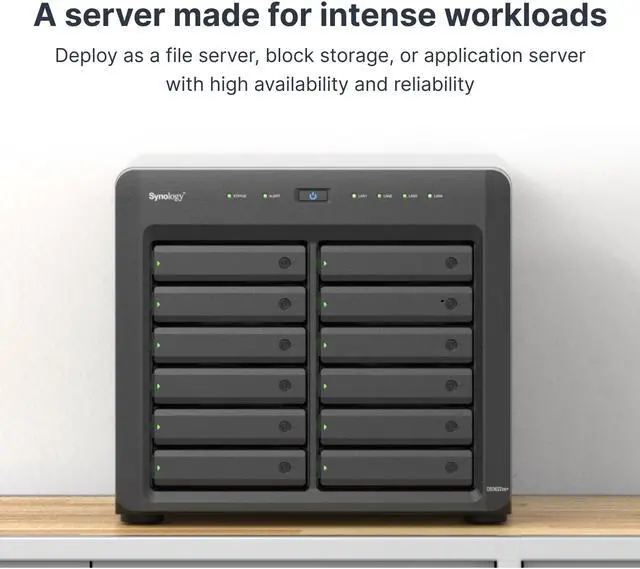Alt view image 2 of 5 - Synology 12 Bay DiskStation DS3622xs+ Desktop NAS (Diskless)
