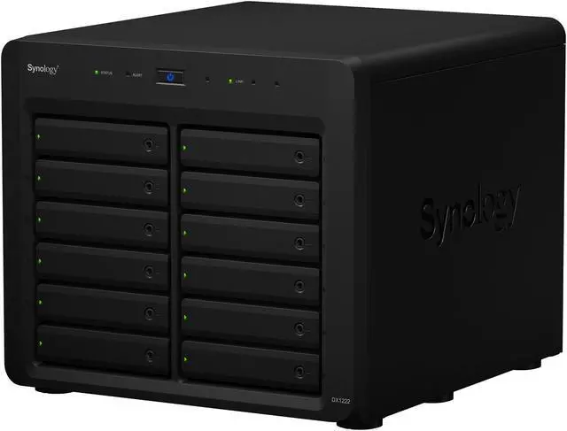 Alt view image 3 of 9 - Synology 12 Bay Desktop NAS Expansion Unit DX1222 (Diskless)