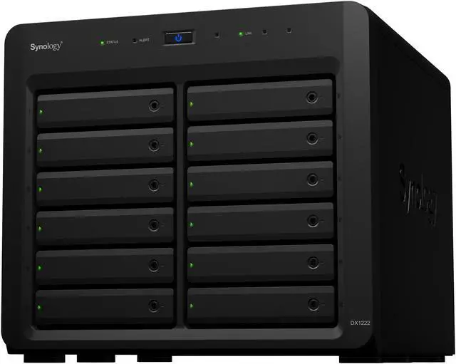 Alt view image 5 of 9 - Synology 12 Bay Desktop NAS Expansion Unit DX1222 (Diskless)