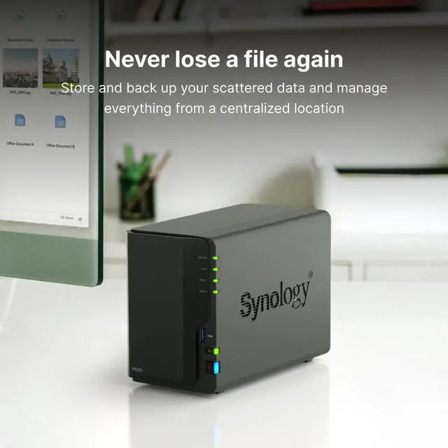 Alt view image 2 of 12 - Synology 2-bay DiskStation DS223 (Diskless)