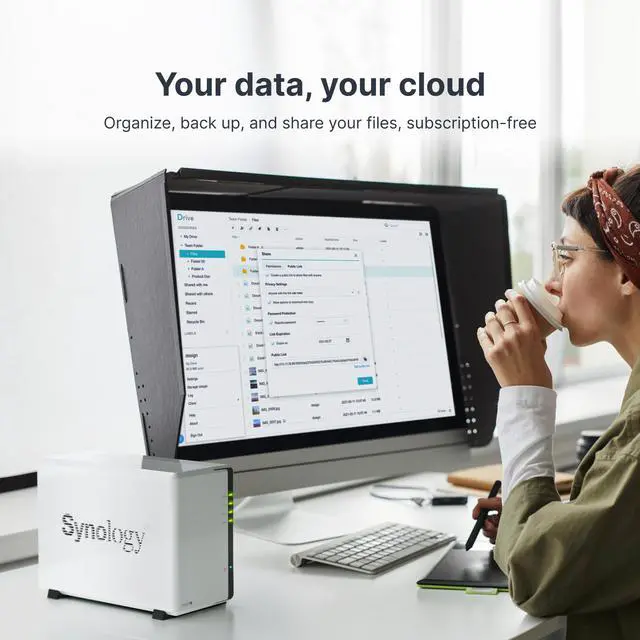 Alt view image 2 of 10 - Synology 2-bay DiskStation DS223j (Diskless)