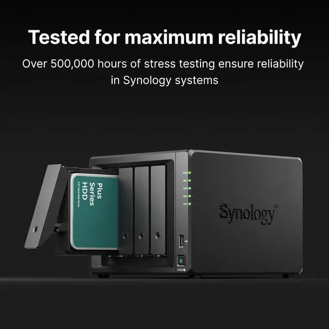 Alt view image 4 of 5 - Synology HAT3310 12TB Plus Series SATA III 3.5" Internal NAS HDD (HAT3310-12T)
