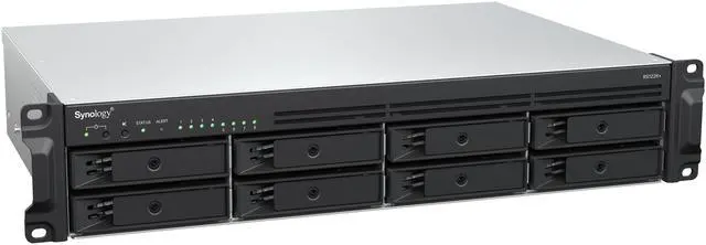 Main image of Synology RackStation RS1226+ 8 Bay Rackmount NAS - AMD Ryzen Embedded V1500B (2.2 GHz) - 4GB DDR4 - 8 Bay - Gigabit Ethernet - USB 3.2