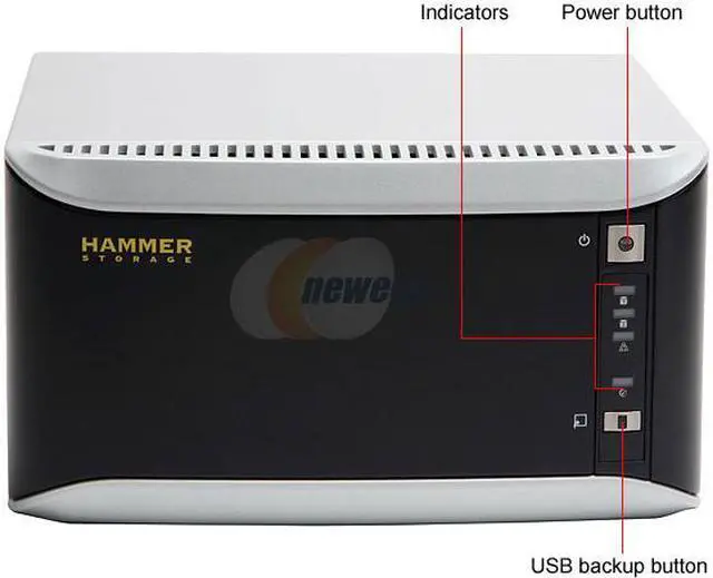 Alt view image 2 of 6 - HAMMER HN1200-500 500GB Network Storage by Bell Micro