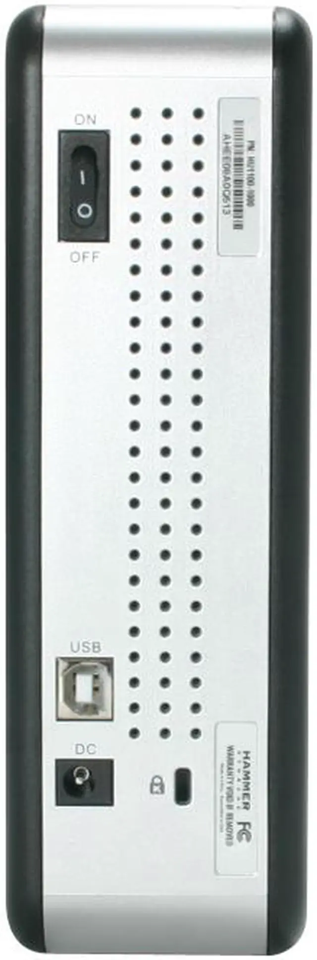 Alt view image 4 of 7 - HAMMER Morespace 1TB USB 2.0 3.5" External Hard Drive by Bell Micro HU1100-1000