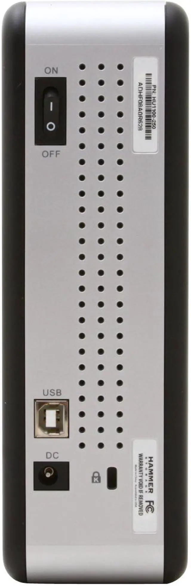 Alt view image 4 of 7 - HAMMER morespace 250GB USB 2.0 3.5" External Hard Drive by Bell Micro HU1100-250