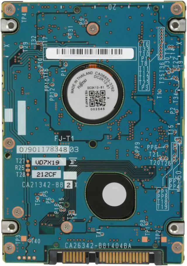 Alt view image 3 of 5 - Fujitsu MHW2080BJ 80GB 7200 RPM 8MB Cache SATA 3.0Gb/s 2.5" Internal Notebook Hard Drive Bare Drive