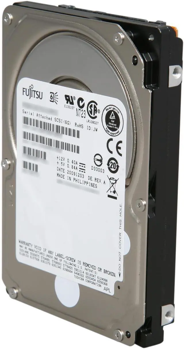 Main image of Fujitsu MBD2300RC 300GB 10000 RPM 16MB Cache SAS 6Gb/s 2.5" Enterprise Hard Drive Bare Drive