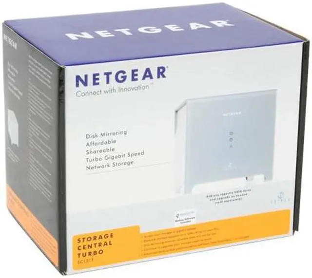 Alt view image 8 of 8 - NETGEAR SC101T Diskless System Storage Central Turbo