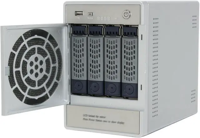 Alt view image 5 of 10 - Netgear ReadyNas NV+  1TB (2 x 500GB) 4-bay Network Storage (NAS) w/ Gigabit & speeds up to 25MBps