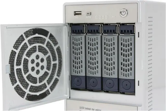 Alt view image 6 of 10 - NETGEAR RND4425 4 x 250GB ReadyNAS NV+ Gigabit Desktop Network Storage