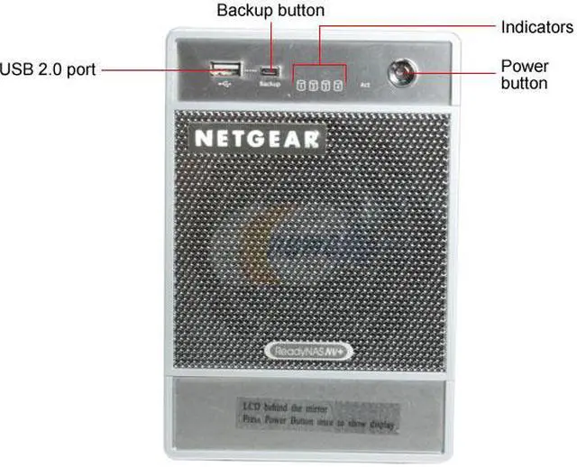Alt view image 3 of 10 - Netgear ReadyNas NV+  2TB (4 x 500GB) 4-bay Network Storage (NAS) w/ Gigabit & speeds up to 25MBps