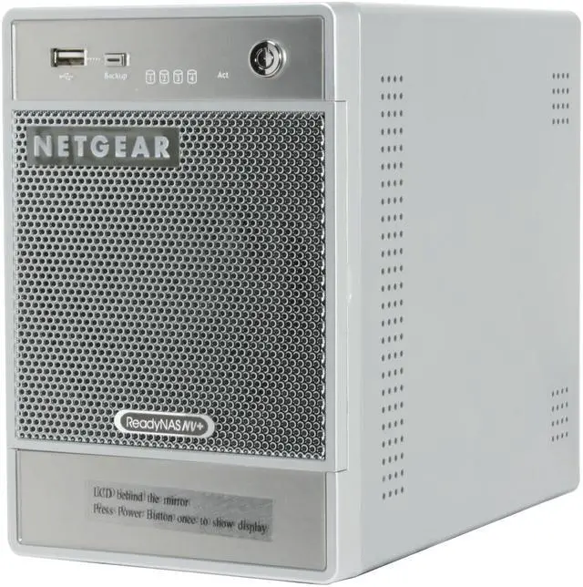 Alt view image 2 of 10 - Netgear ReadyNas NV+  2TB (4 x 500GB) 4-bay Network Storage (NAS) w/ Gigabit & speeds up to 25MBps