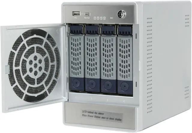 Alt view image 5 of 10 - Netgear ReadyNas NV+  2TB (4 x 500GB) 4-bay Network Storage (NAS) w/ Gigabit & speeds up to 25MBps